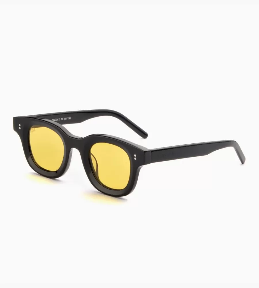 Zonnebrillen^AKILA Apollo Black Frame - Yellow Lenses