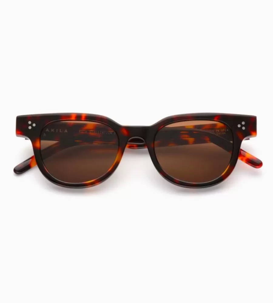 Zonnebrillen^AKILA Legacy Tortoise Dark Brown