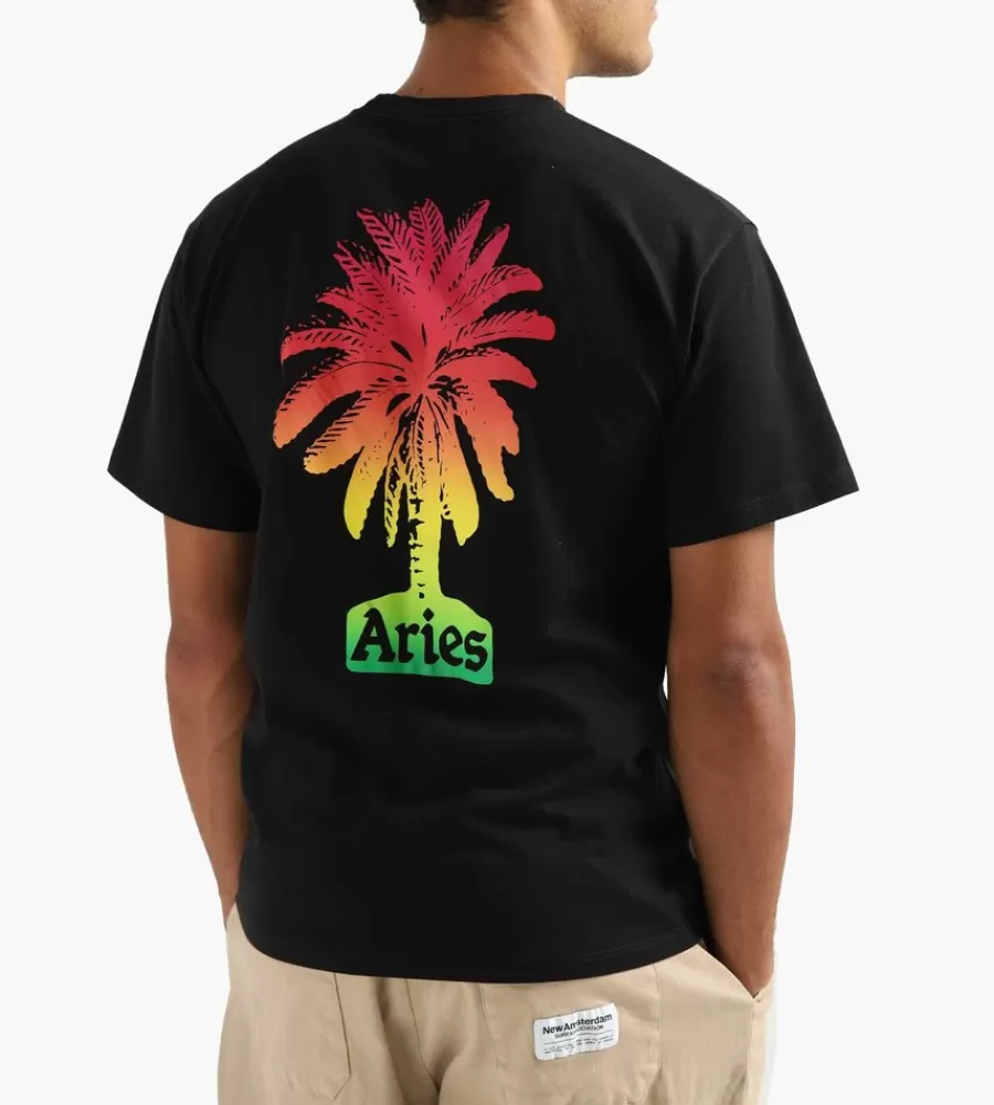 Tops^ARIES Palm Tee Black