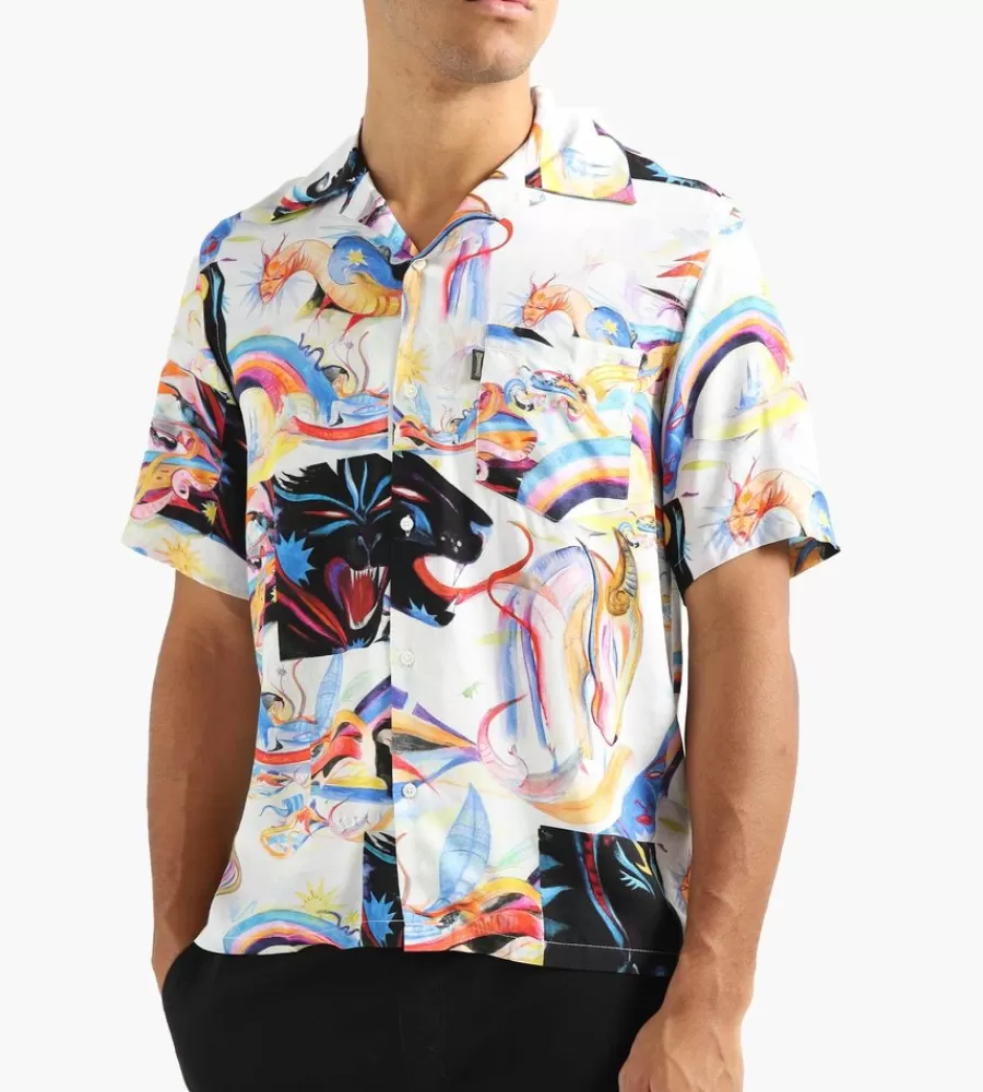 Tops^ARIES Panthera Hawaiian Shirt Multi