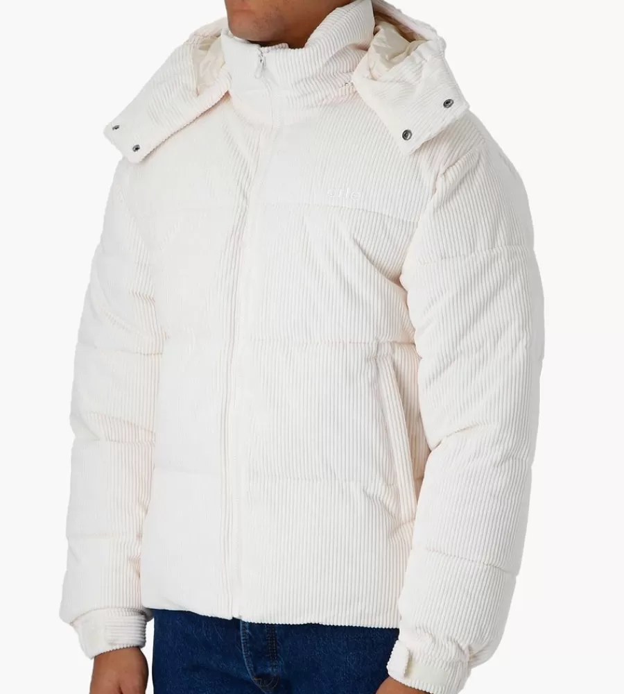 Jassen^ARTE ANTWERP Joey Corduroy Puffer Jacket Cream