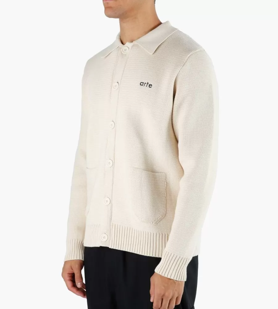 Tops^ARTE ANTWERP Kyle Pocket Knit Knit Sweater Cream