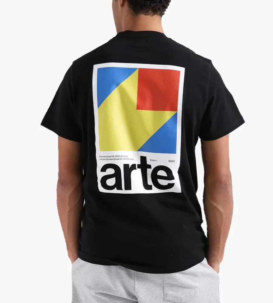 Tops^ARTE ANTWERP Taut Back Y Print T-Shirt Black