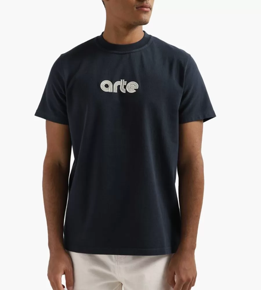 Tops^ARTE ANTWERP Taut Embroidery Logo T-Shirt Navy