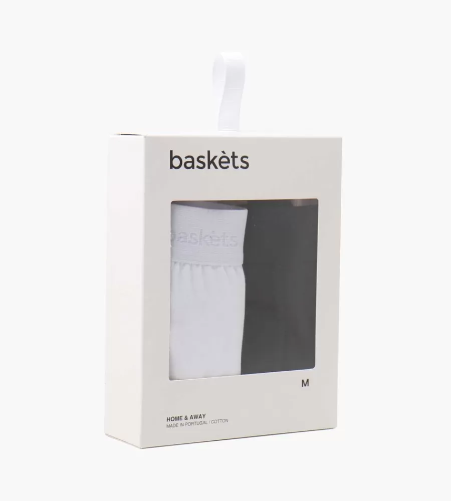 Ondergoed^BASKÈTS Baskets Boxershorts 2-Pack Black White