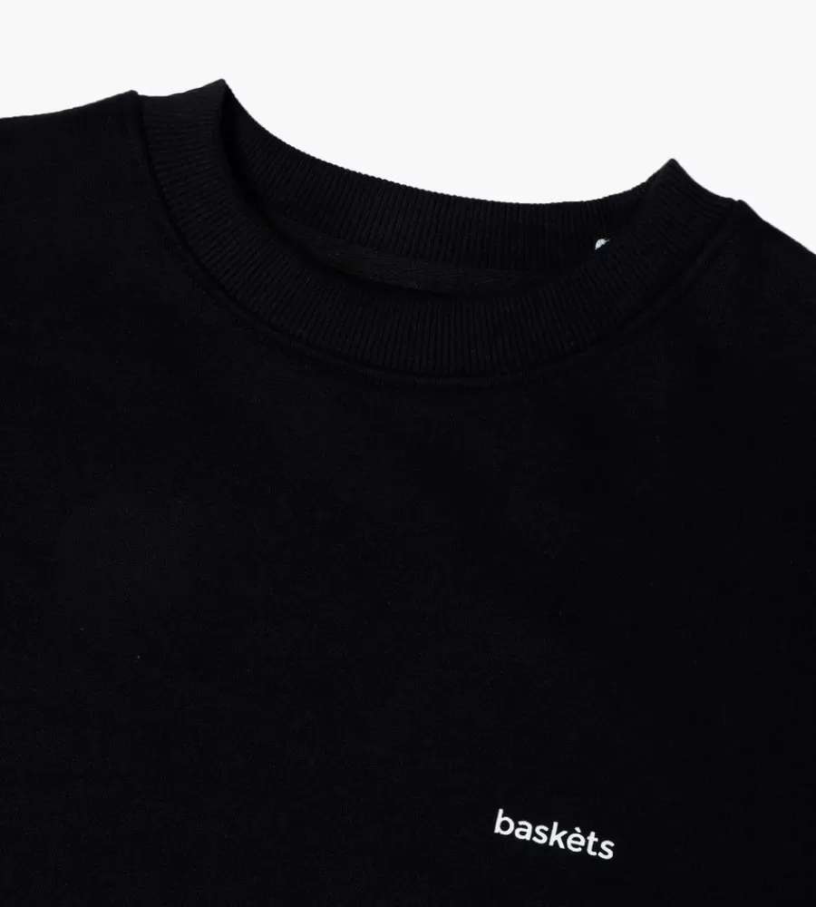 Tops^BASKÈTS Baskets Essential Crewneck Black