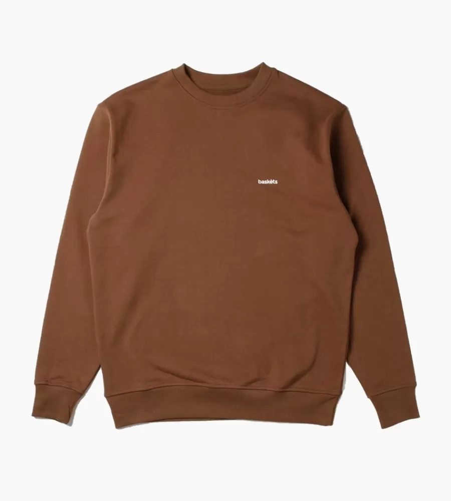 Tops^BASKÈTS Baskets Essential Crewneck Cappuccino