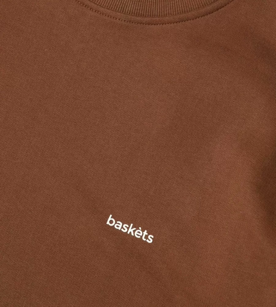 Tops^BASKÈTS Baskets Essential Crewneck Cappuccino