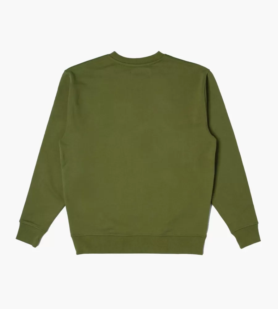 Tops^BASKÈTS Baskets Essential Crewneck Green Moss