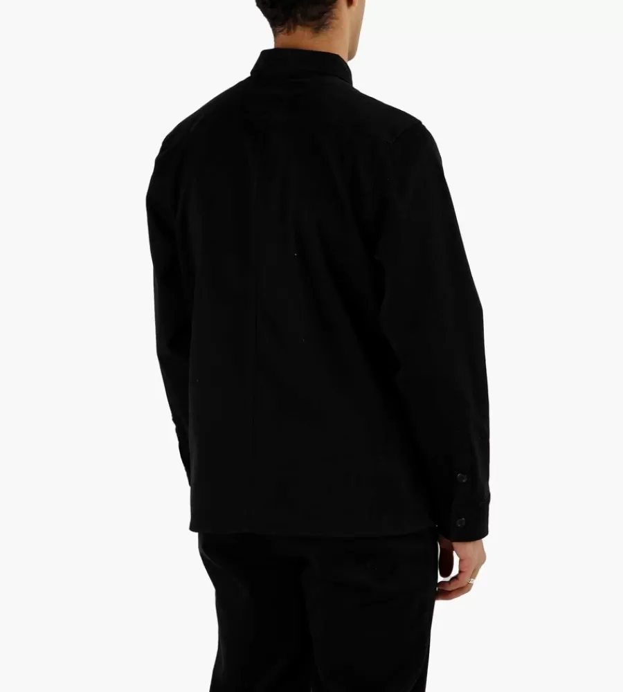 Tops^BASKÈTS Baskets Heavy Cotton Overshirt Black