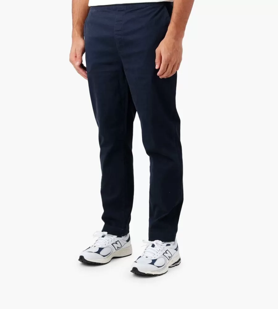 Broeken En Jeans^BASKÈTS Baskets Heavy Cotton Trousers Navy