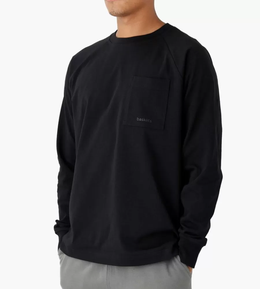 Tops^BASKÈTS Baskets Heavy Raglan Longsleeve Black