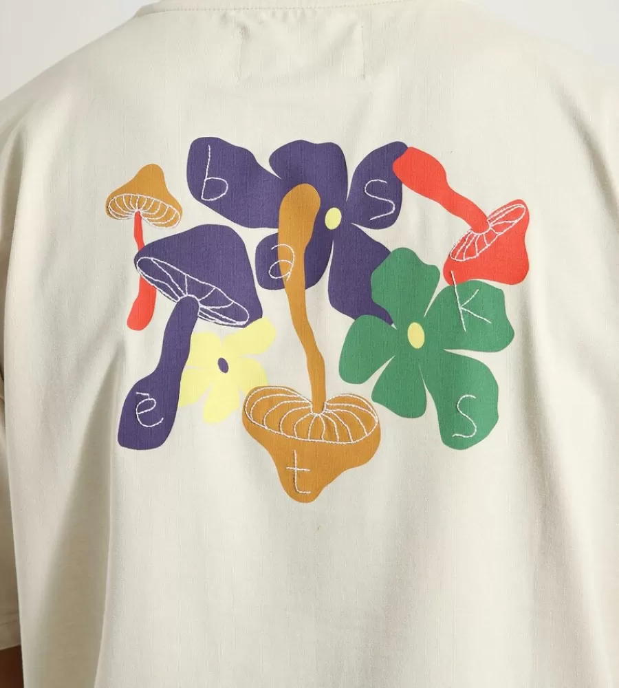 Tops^BASKÈTS Baskets Shrooms & Flowers Tee Tofu