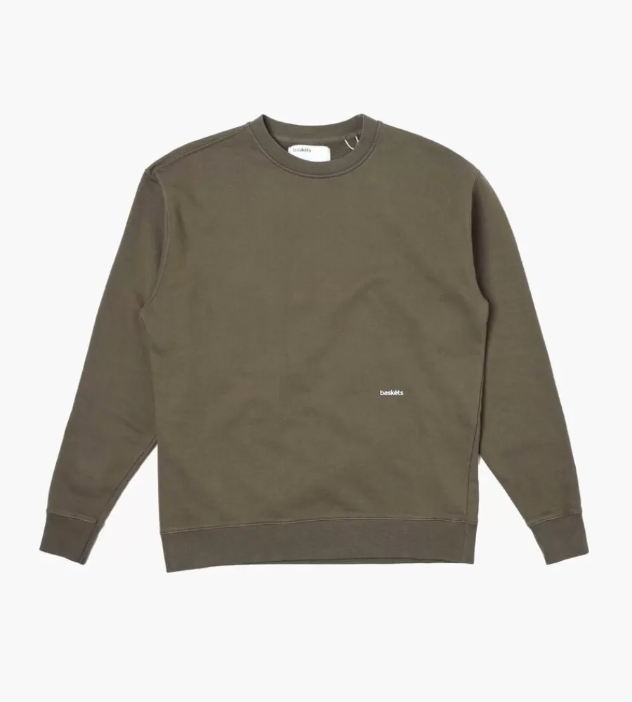 Tops^BASKÈTS Baskets Standard Crewneck Desert Sage