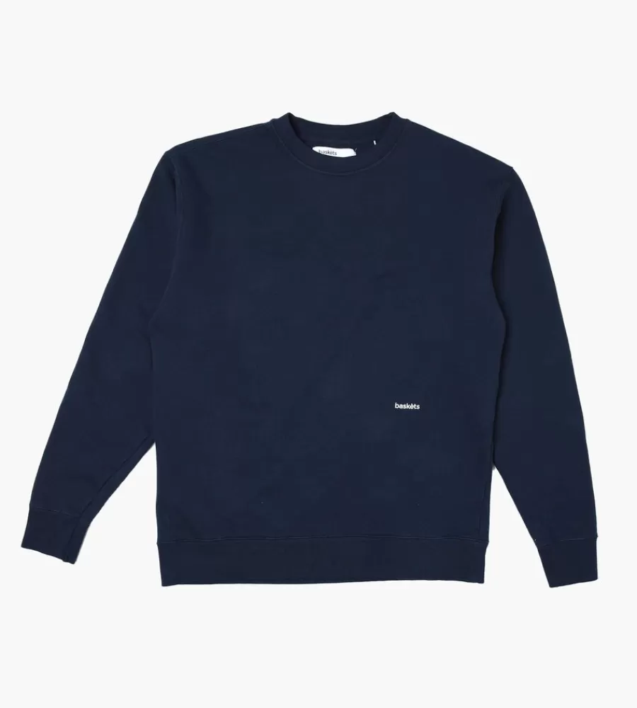 Tops^BASKÈTS Baskets Standard Crewneck Navy