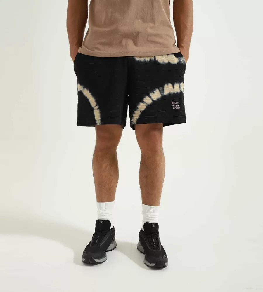 Broeken En Jeans^BISOUS SKATEBOARDS Tie & Dye Shorts Black