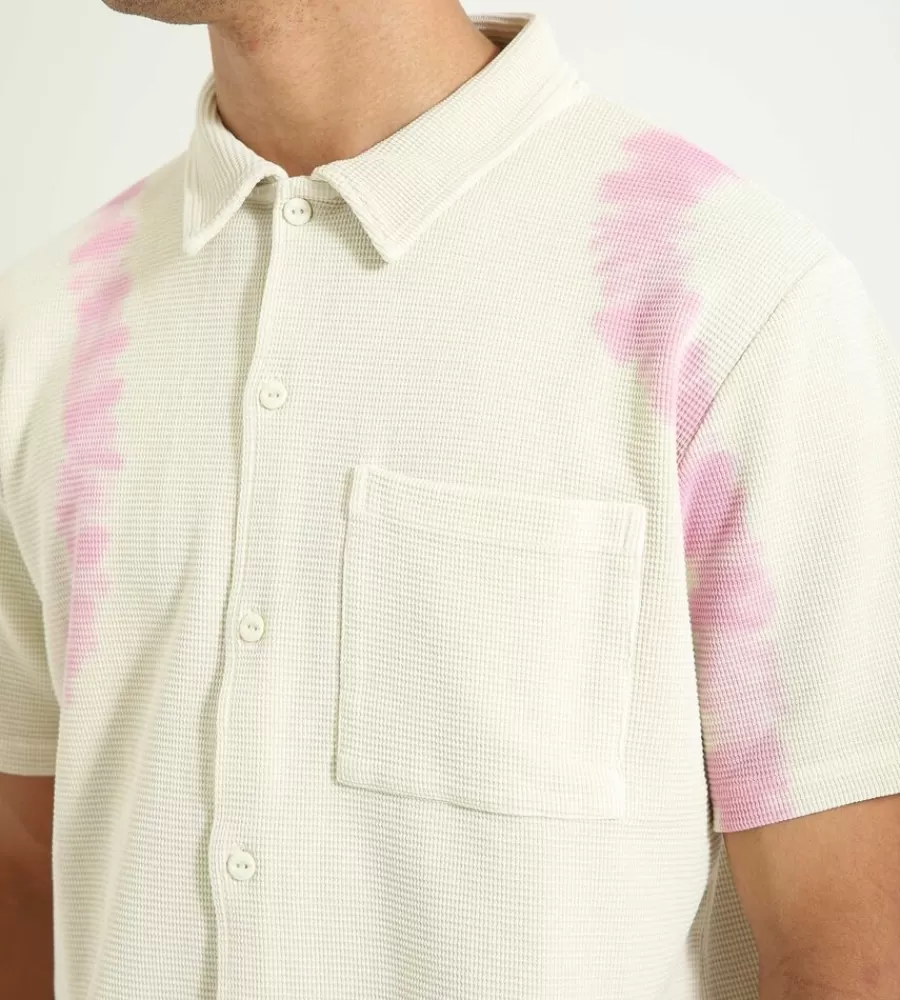 Tops^BISOUS SKATEBOARDS Tie & Dye T-Shirt Cream