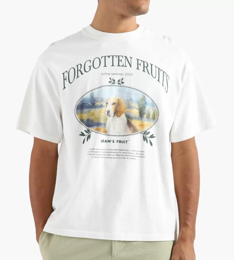 Tops^BRAM's FRUIT Forgotten Fruits Beagle T-Shirt White