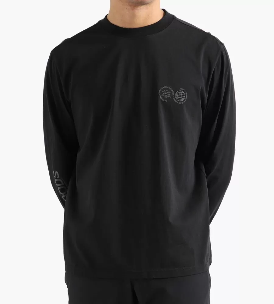 Tops^CARRIER GOODS Longsleeve Tech Tee Black