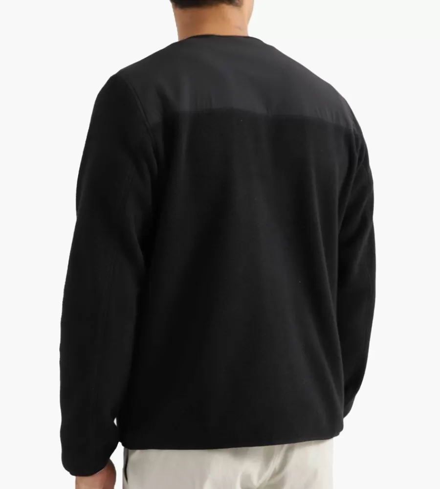 Tops^CARRIER GOODS Micro Fleece Cardigan Black