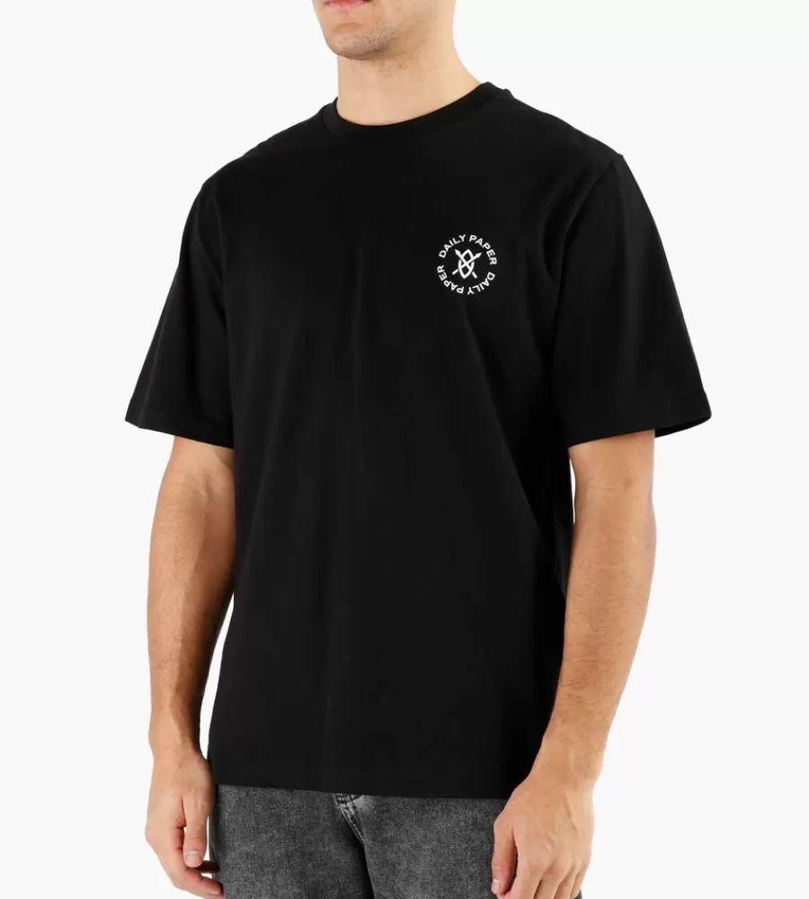 Tops^DAILY PAPER Circle Tee Black