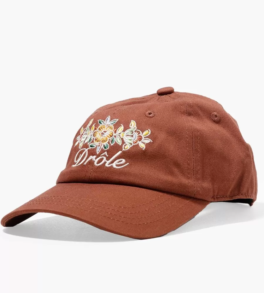 Petten & Mutsen^DRÔLE DE MONSIEUR Drole De Monsieur La Casquette Drule Fleurie Brown