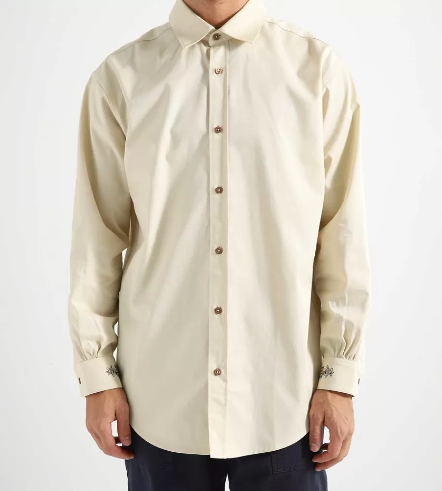 Tops^DRÔLE DE MONSIEUR Drole De Monsieur La Chemise Drule Fleurie Light Beige