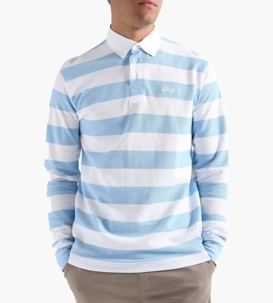 Tops^DRÔLE DE MONSIEUR Drole De Monsieur Le Polo Pique Light Blue