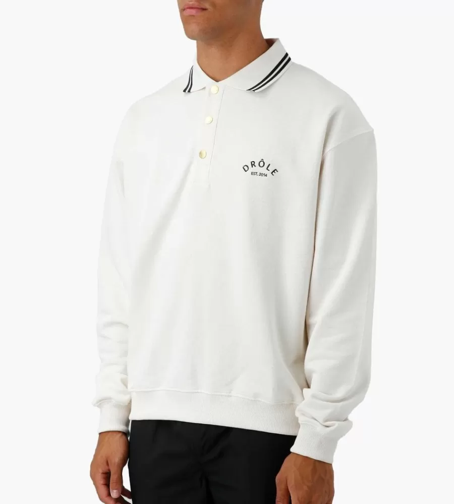 Tops^DRÔLE DE MONSIEUR Drole De Monsieur Le Polo Sweatshirt Cream