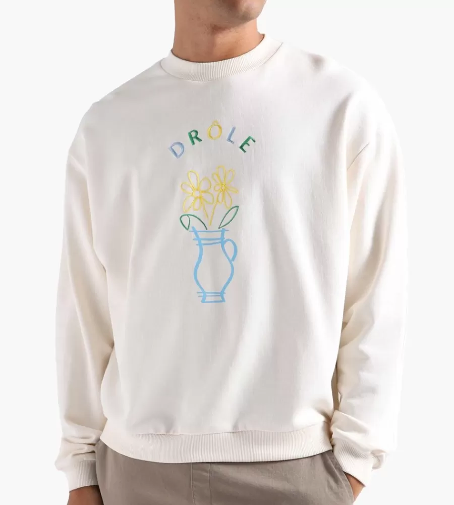 Tops^DRÔLE DE MONSIEUR Drole De Monsieur Le Sweatshirt Vase Cream