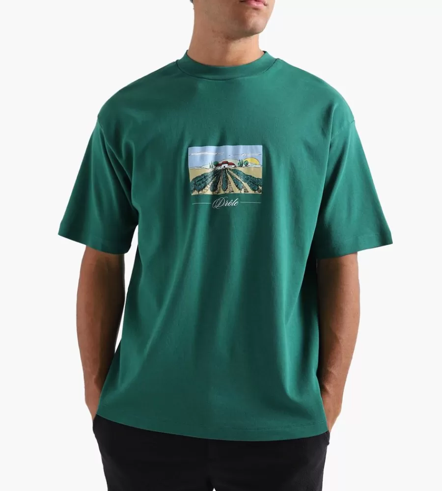 Tops^DRÔLE DE MONSIEUR Drole De Monsieur Le T-Shirt Vignes Forest Green