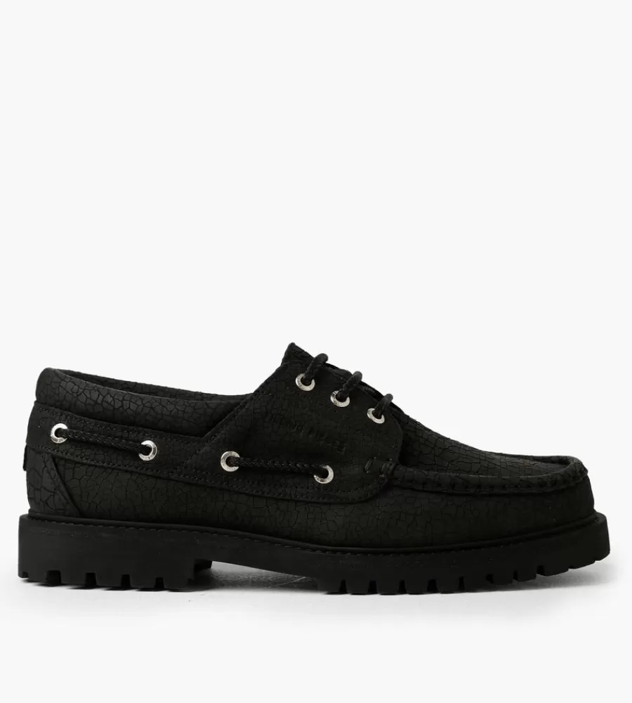 Schoenen & Boots^FILLING PIECES Fp Boatshoe All Black