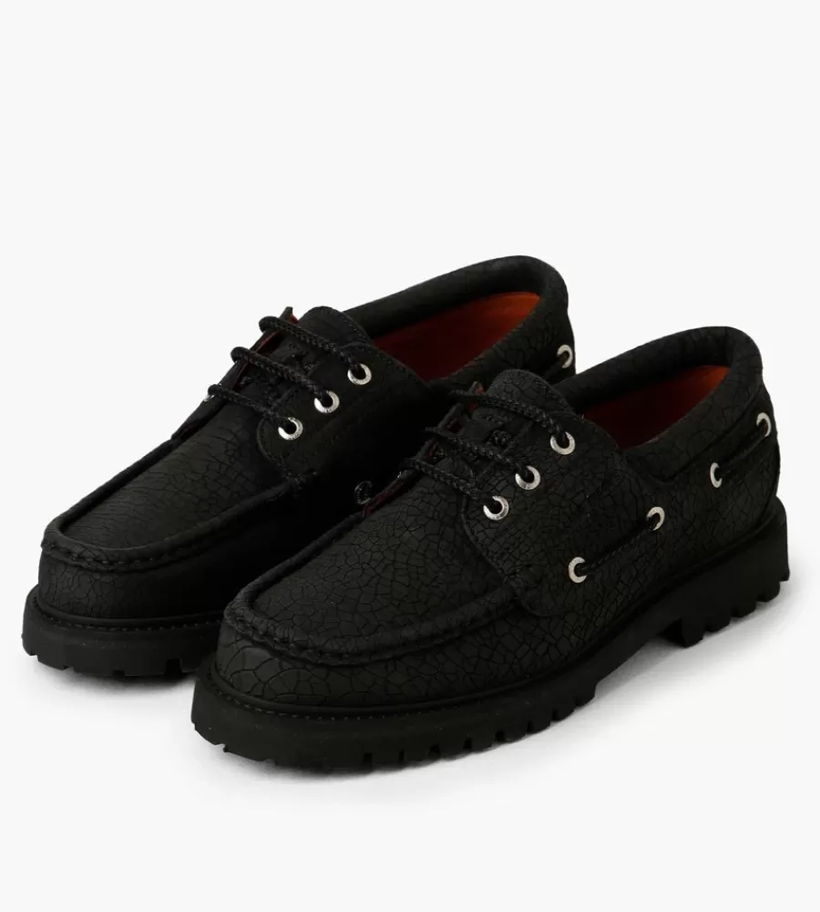 Schoenen & Boots^FILLING PIECES Fp Boatshoe All Black