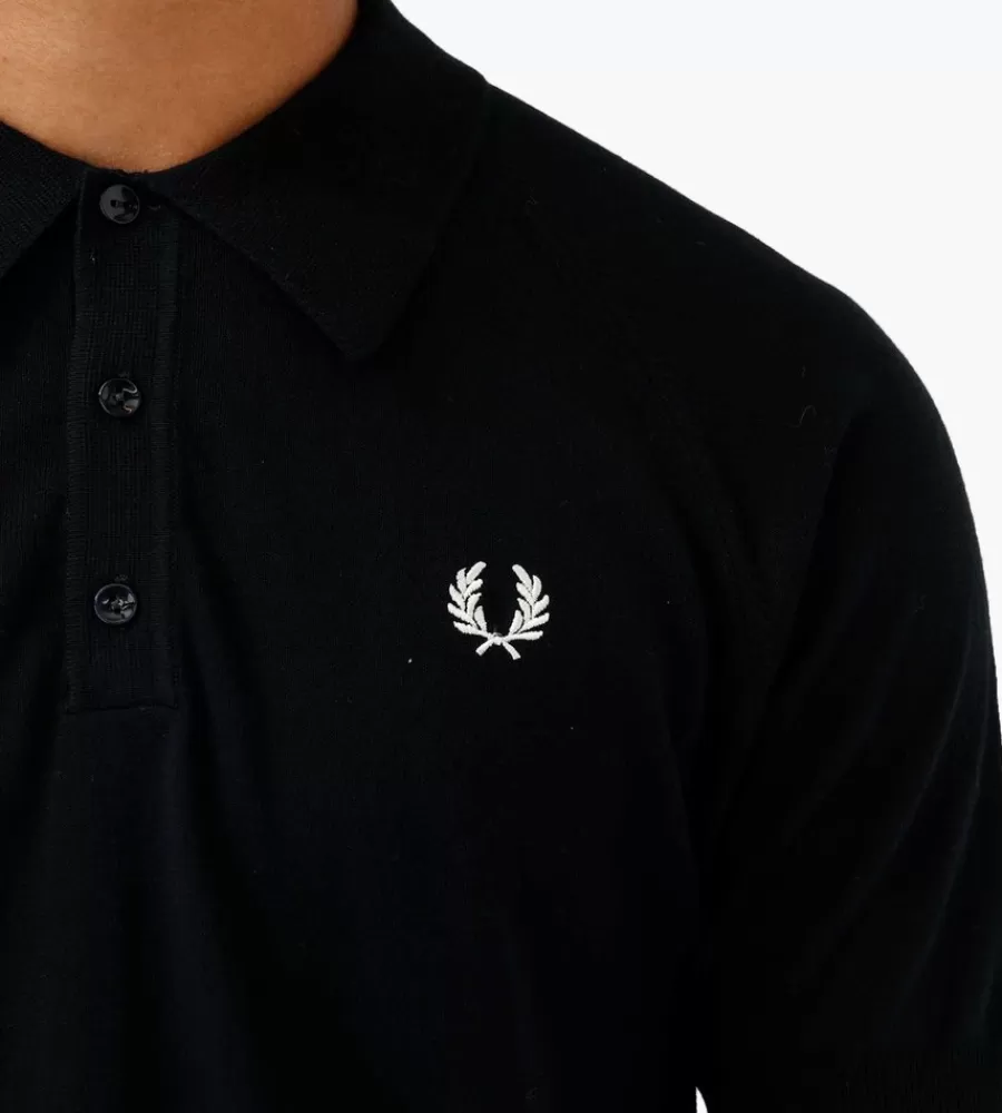 Tops^FRED PERRY Raglan Sleeve Knit Shirt Navy