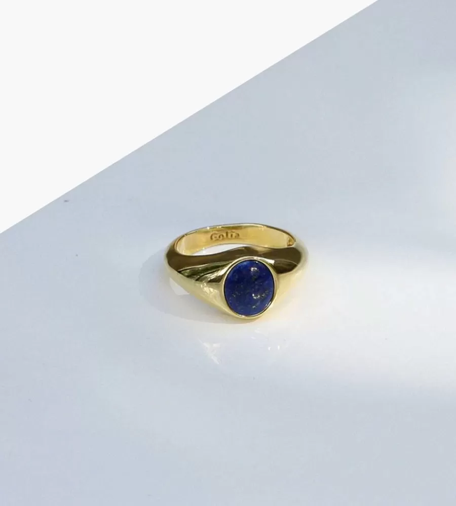 Sieraden^GOLIA Cookie Ring Lapis Gold