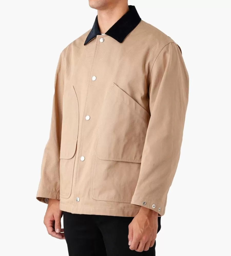 Jassen^J.PRESS Dry Washer Twill Hunting Coverall Beige