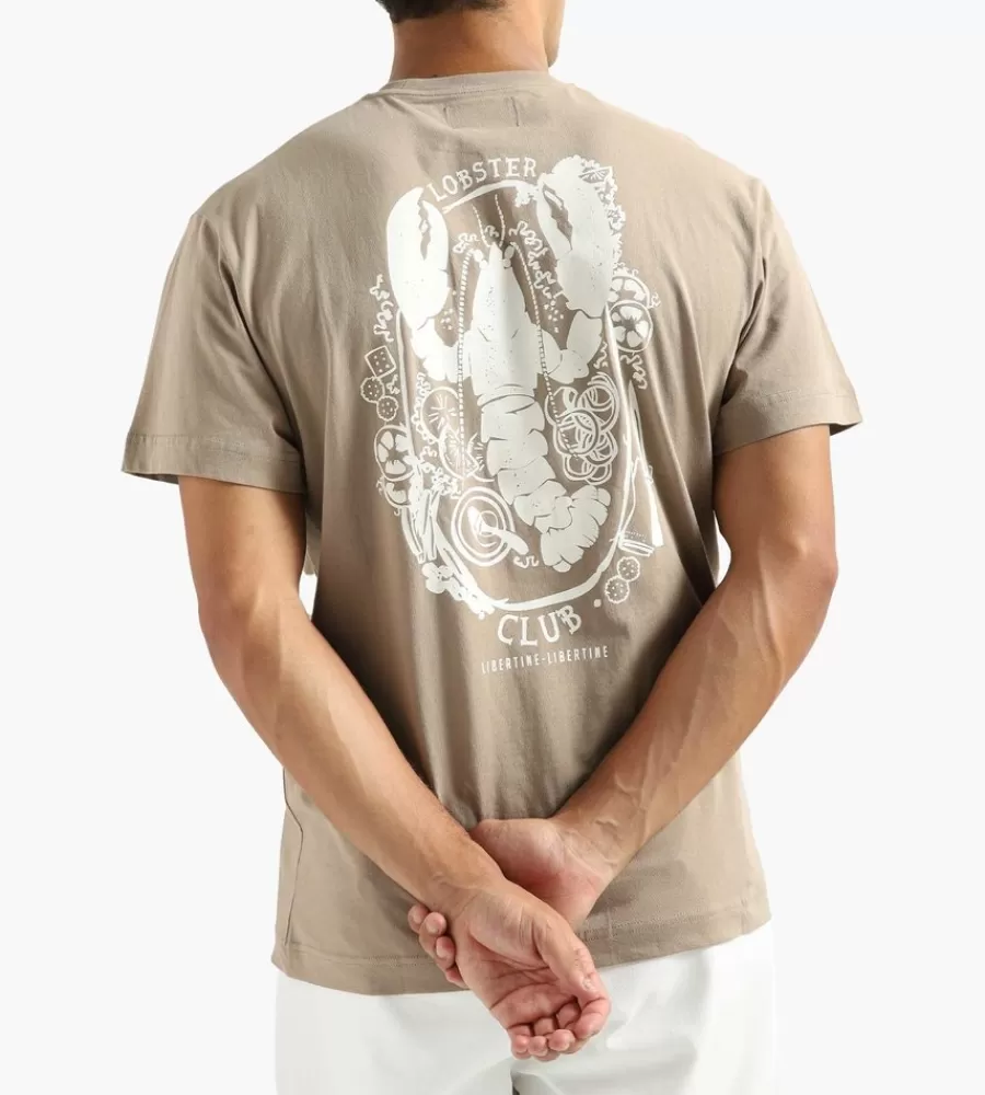 Tops^LIBERTINE-LIBERTINE Beat Lobster Club T-Shirt Taupe