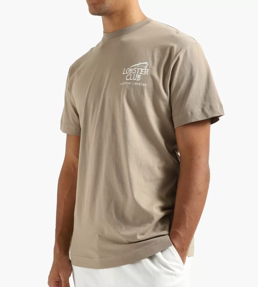 Tops^LIBERTINE-LIBERTINE Beat Lobster Club T-Shirt Taupe