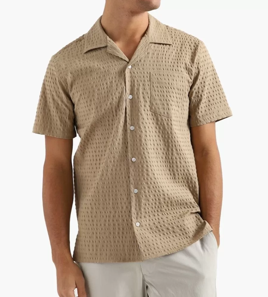 Tops^LIBERTINE-LIBERTINE Cave Shirt Khaki Pin