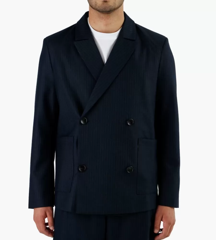 Jassen^LIBERTINE-LIBERTINE Public Blazer Dark Navy Pin