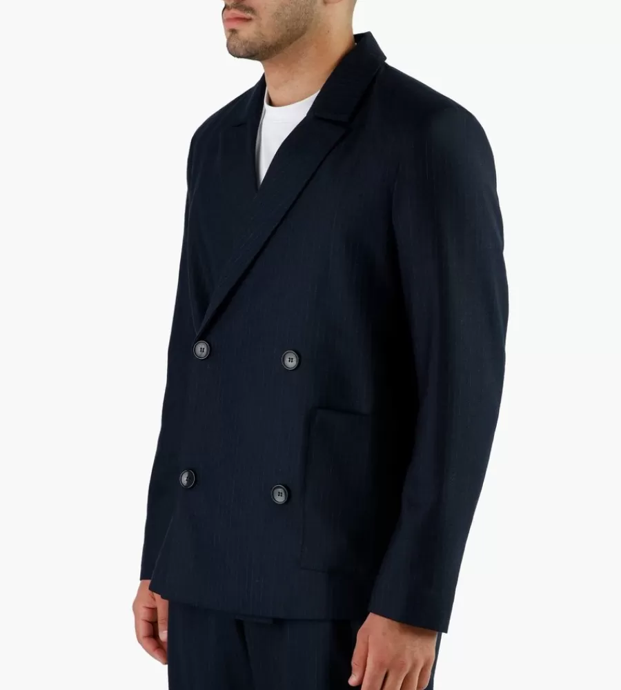 Jassen^LIBERTINE-LIBERTINE Public Blazer Dark Navy Pin