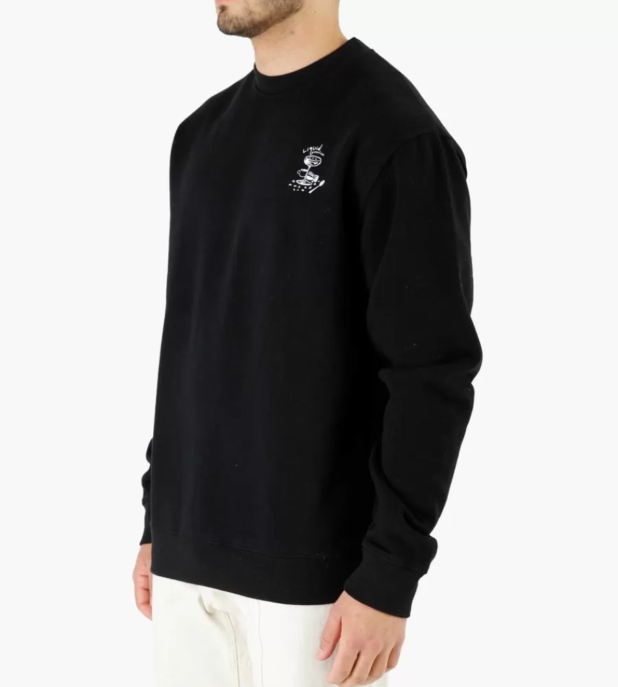 Tops^LIBERTINE-LIBERTINE Society Espresso Sweatshirt Black