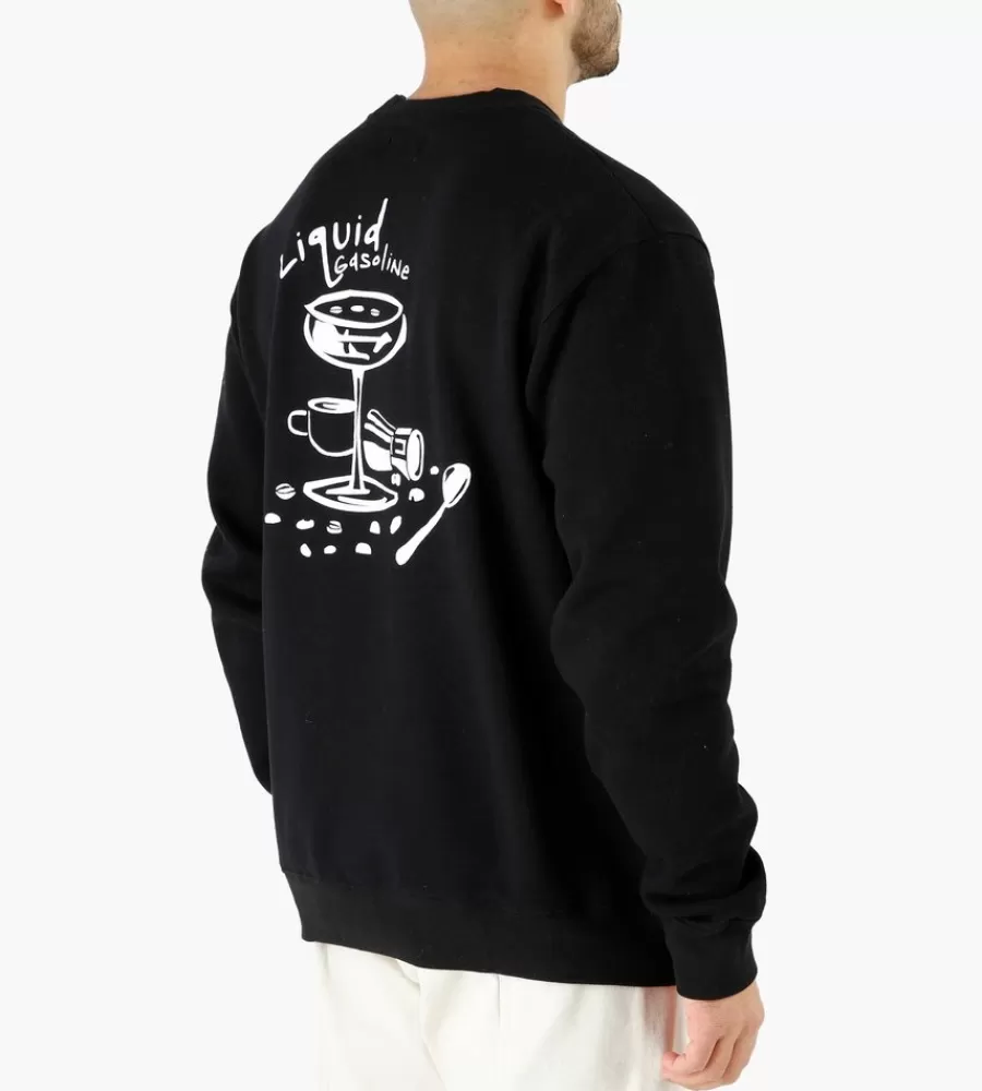 Tops^LIBERTINE-LIBERTINE Society Espresso Sweatshirt Black