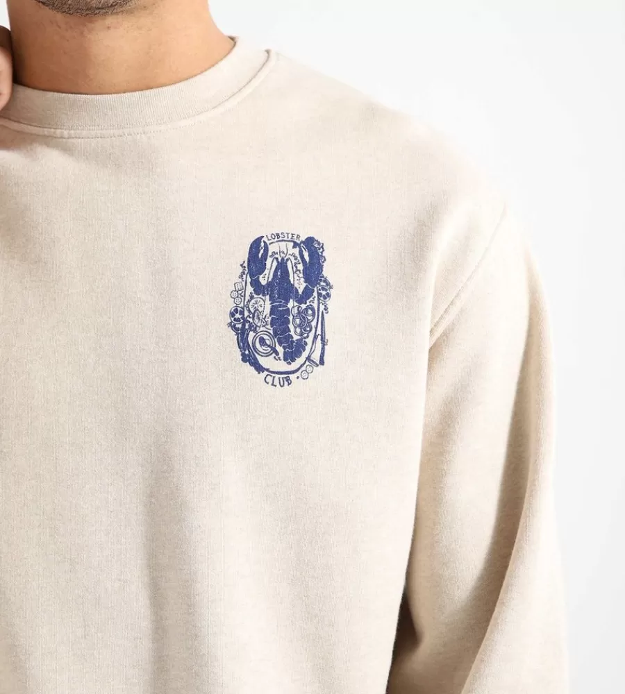 Tops^LIBERTINE-LIBERTINE Society Lobster Sweatshirts Ecru Melange