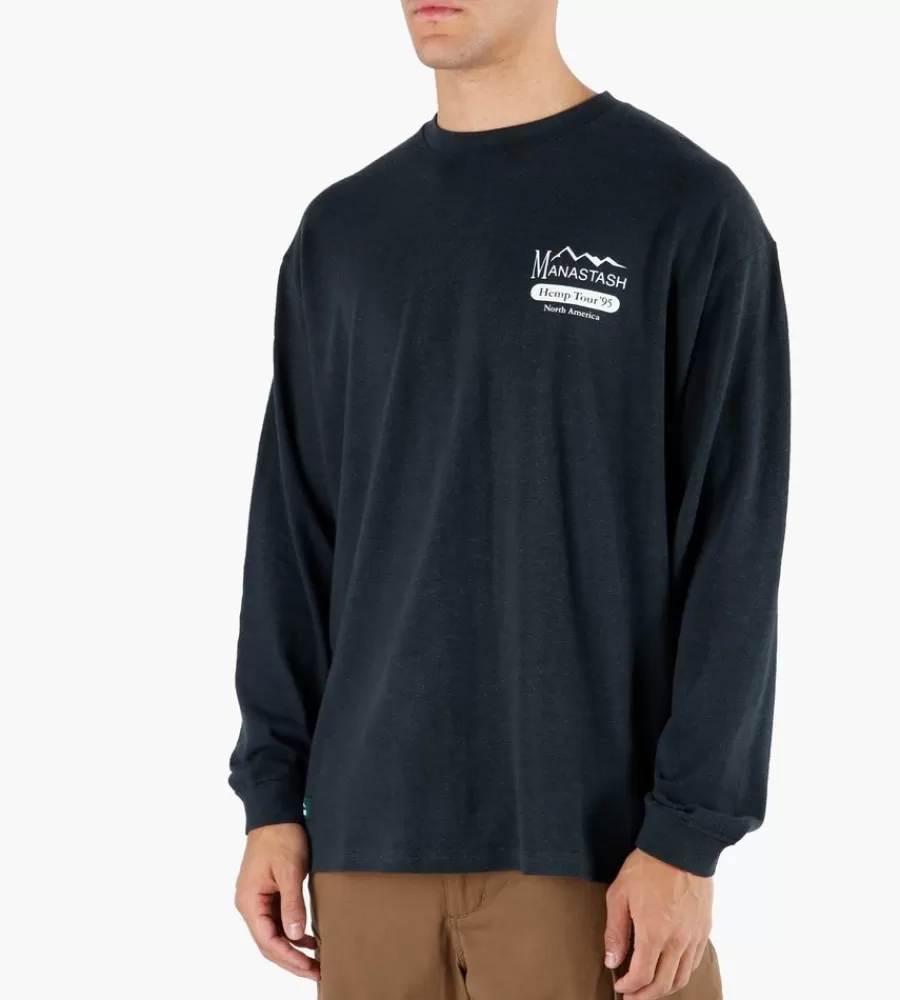 Tops^MANASTASH Hemp Longsleeve Tee Hemp Tour Black