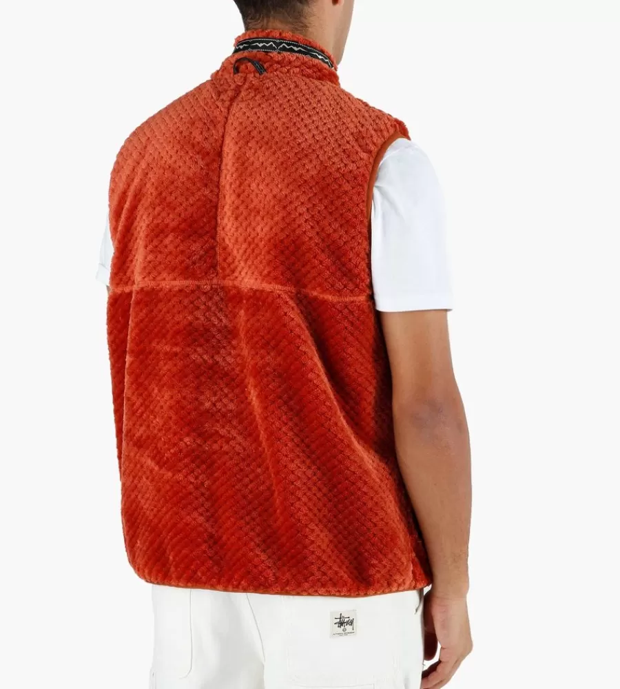 Tops^MANASTASH Thermal Fleece Vest Rust