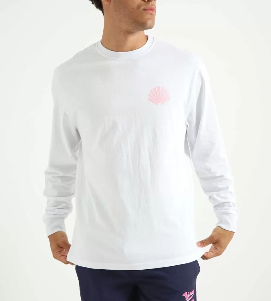 Tops^NEW AMSTERDAM SURF ASSOCIATION New Amsterdam Logo Longsleeve White