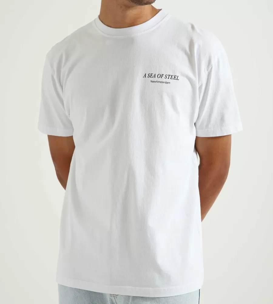 Tops^NEW AMSTERDAM SURF ASSOCIATION New Amsterdam Steel Tee White