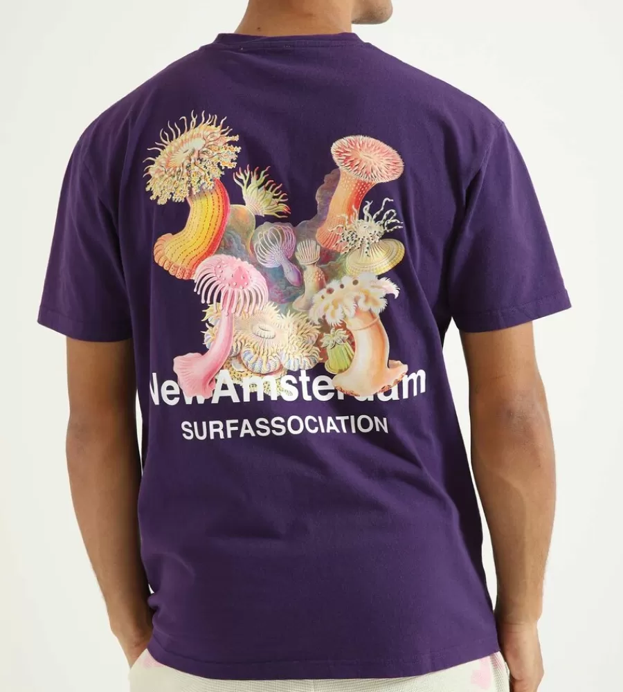 Tops^NEW AMSTERDAM SURF ASSOCIATION Anemone Tee Purple