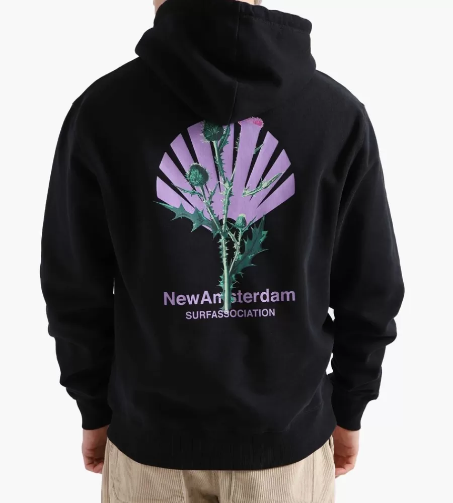 Tops^NEW AMSTERDAM SURF ASSOCIATION Distel Hoodie Black